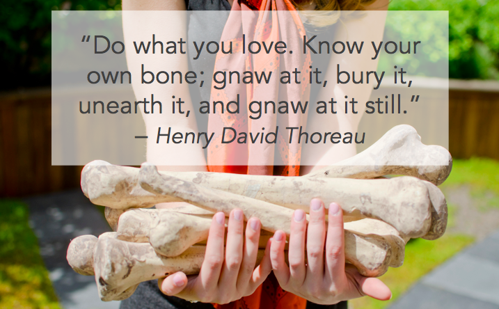 Colleen Dilenschneider Know Your Own Bone quote - Henry David Thoreau